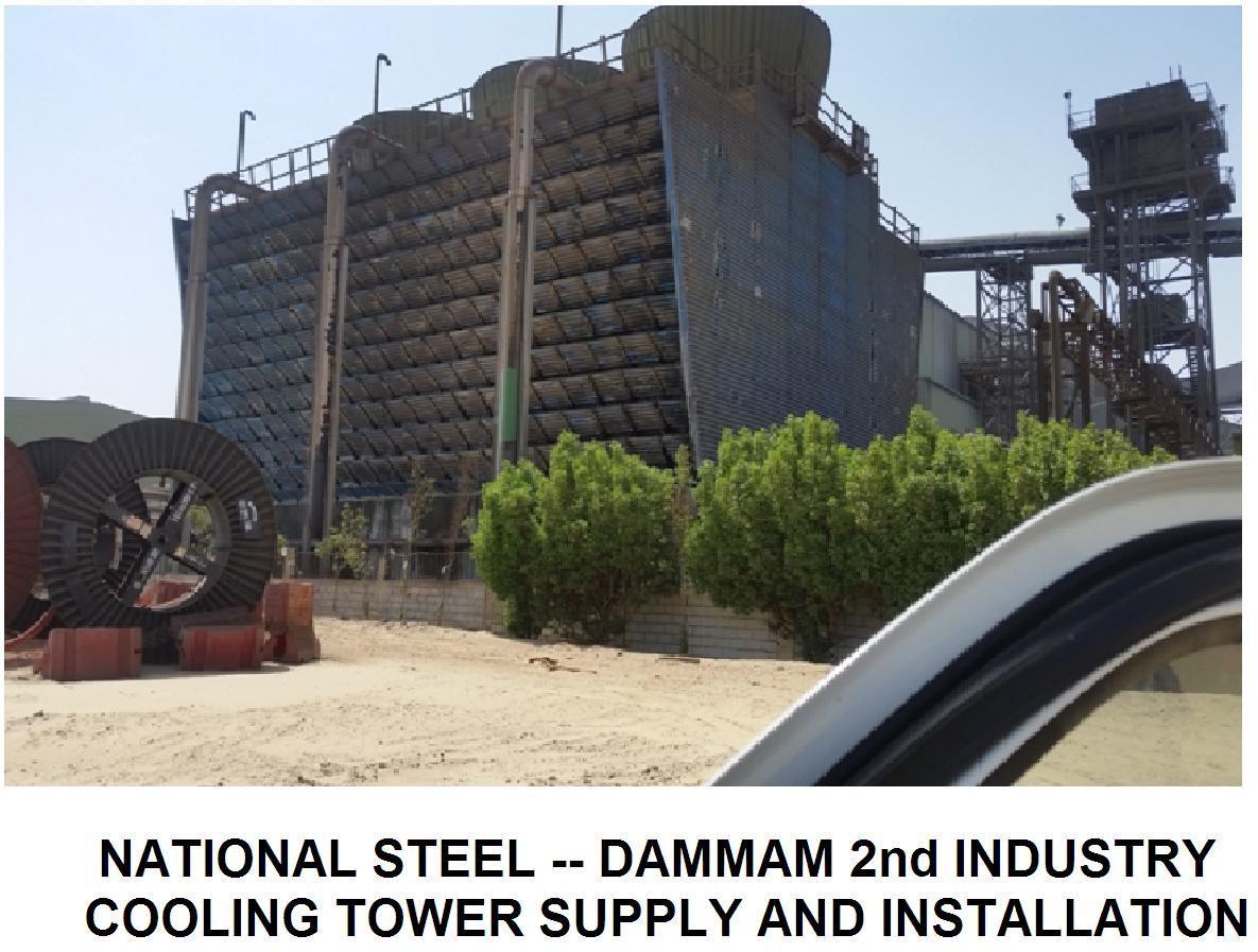 Cooling tower installation work