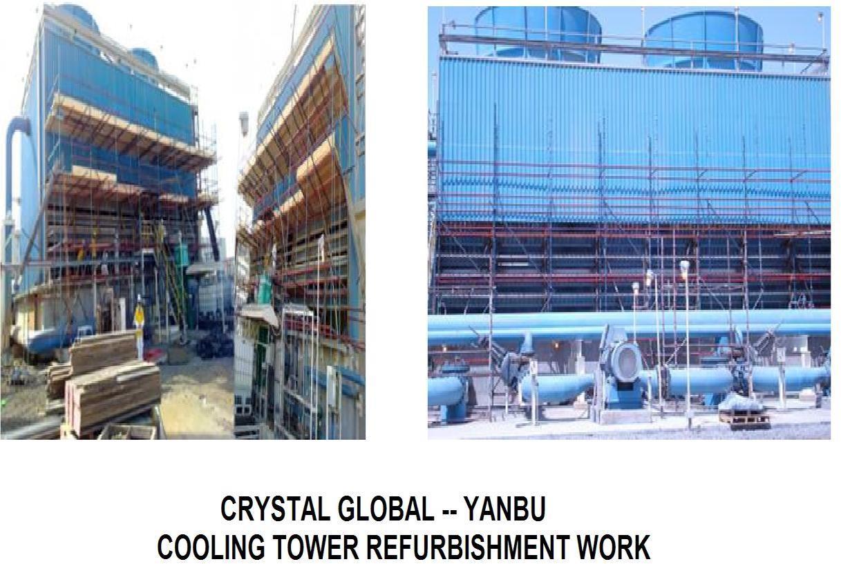 Cooling tower refurbishment work