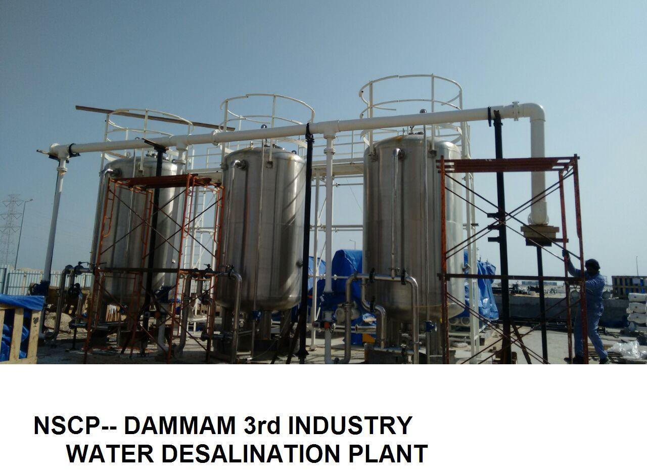 Water desalination plant work